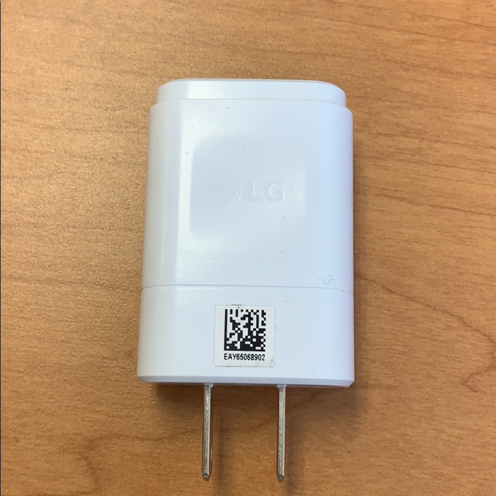 LG Charger Block USB Travel Adapter White